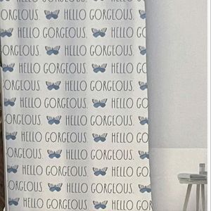 Rae Dunn Hello Gorgeous Shower Curtain Liner